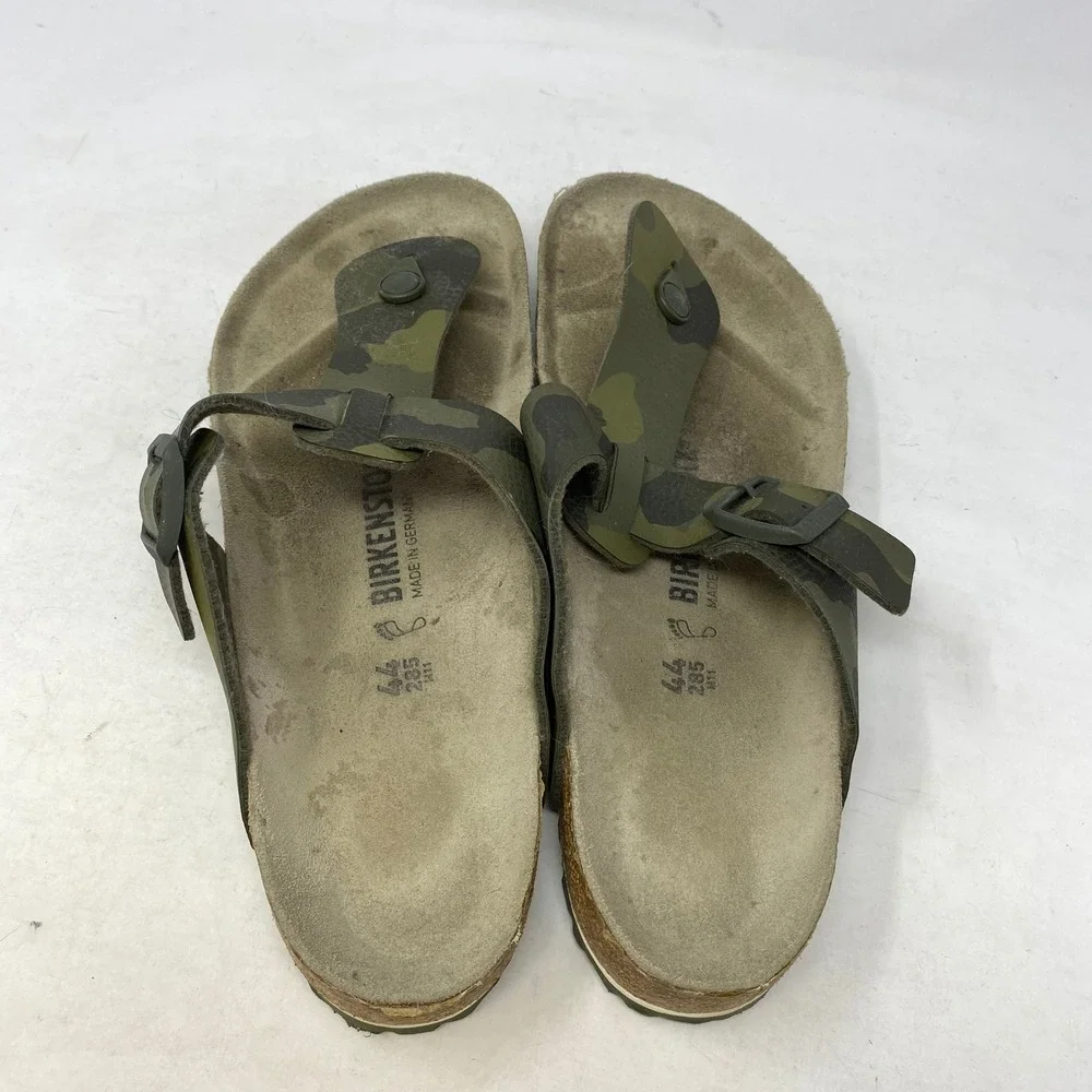 Birkenstock Medina Camo Birko-Flor Sandals Mens 11 EU 44 Green Brown Camouflage